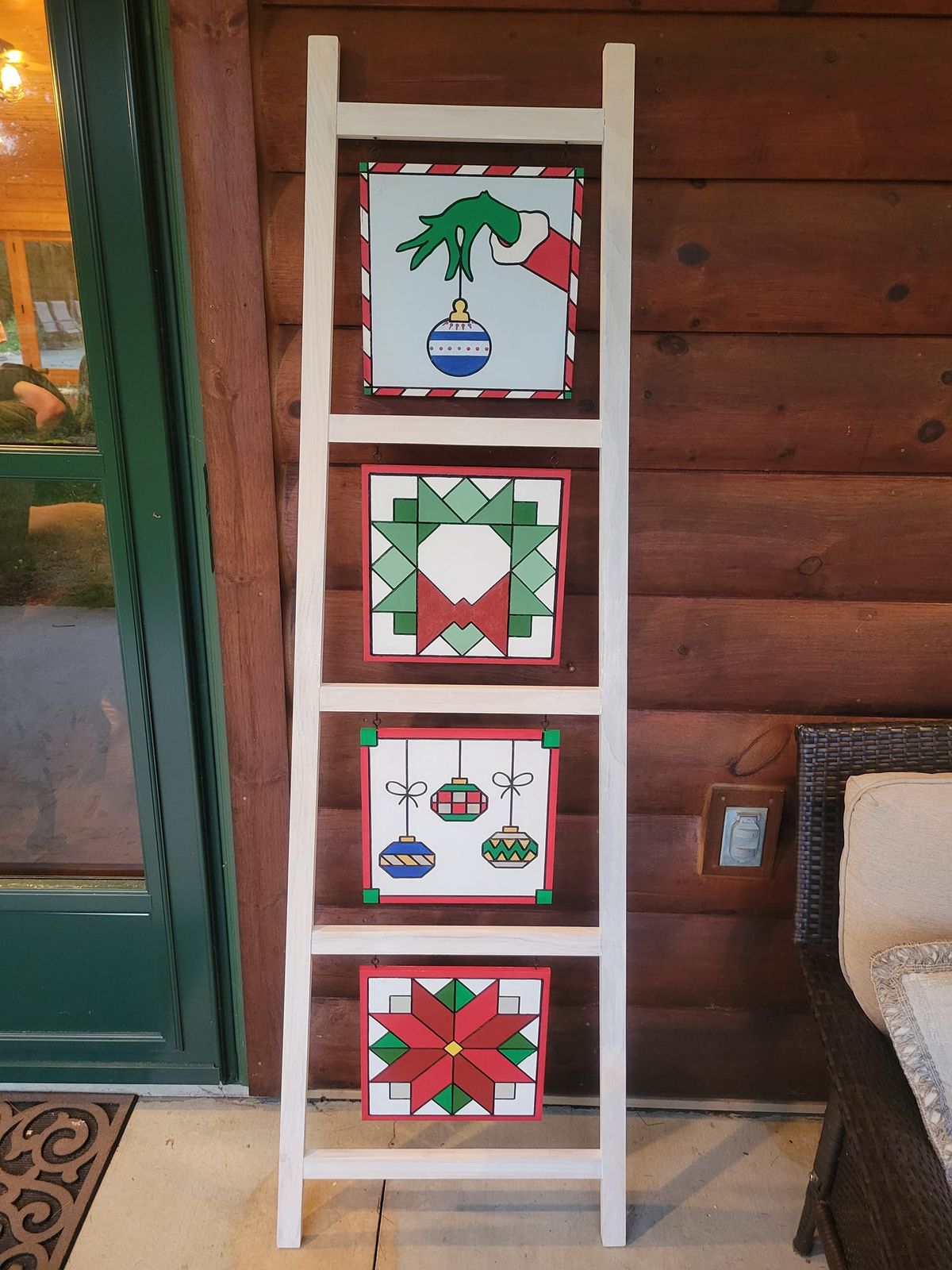 Barn Quilt Painting Class CHRISTMAS IN JULY!!