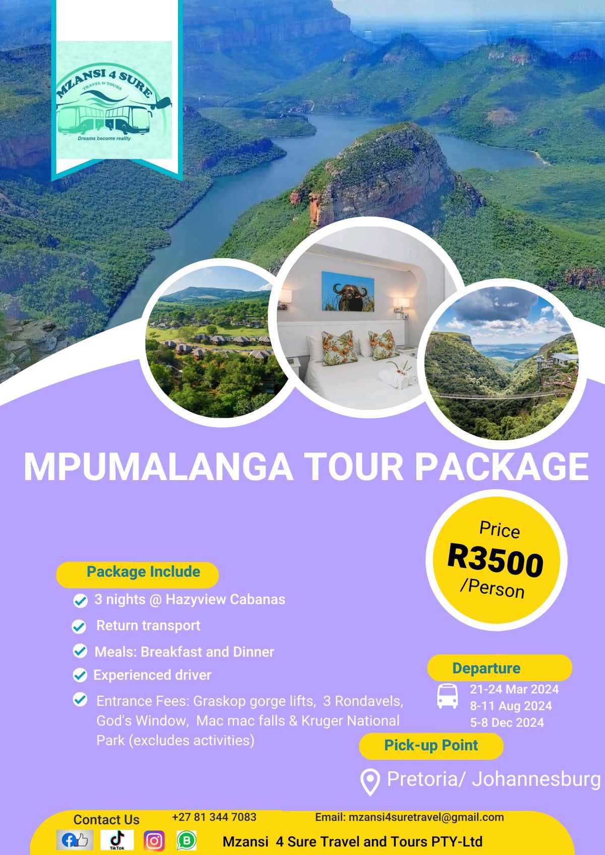 Mpumalanga Tour 2023