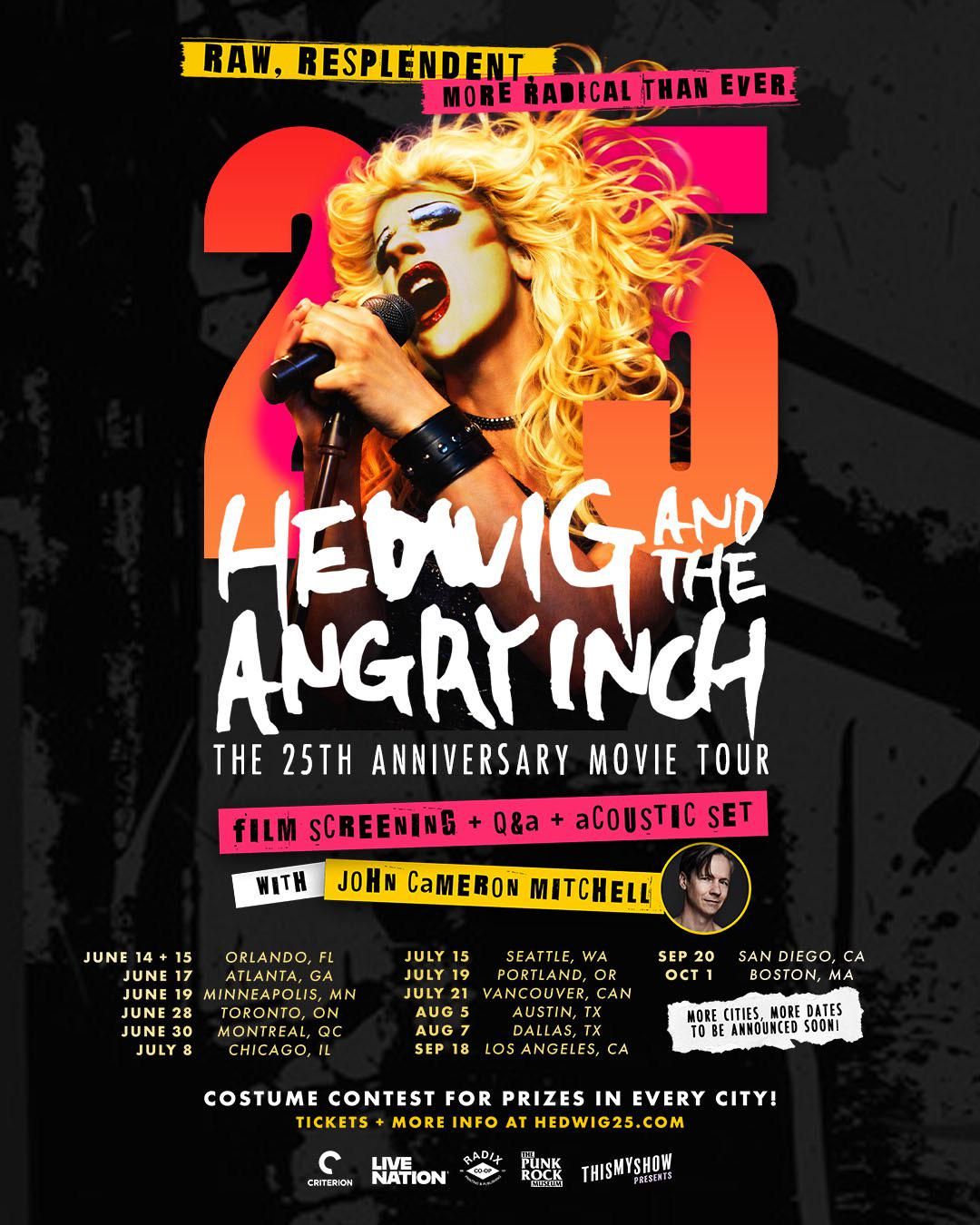 John Cameron Mitchell - Hedwig 25th Anniversary Movie at The Van Buren