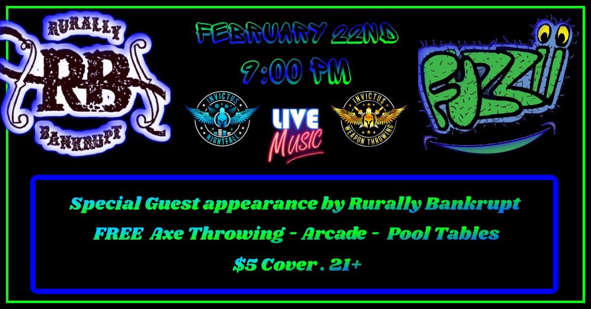 LIVE MUSIC NIGHT Featuring: Fuzzii - Special Guest appearance: Rurally Bankrupt