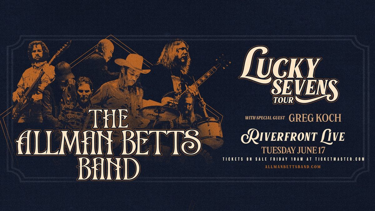 The Allman Betts Band w\/ special guest Greg Koch at Riverfront Live in Cincinnati