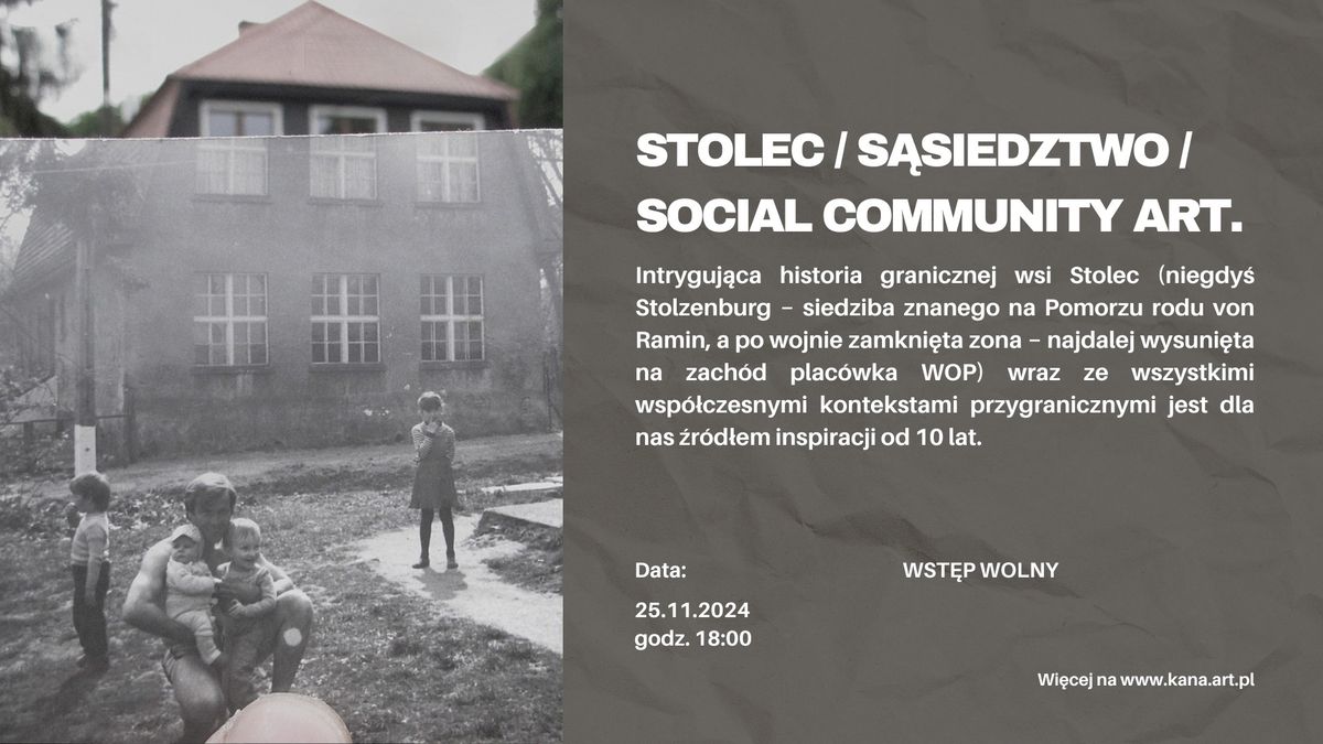 STOLEC \/ S\u0104SIEDZTWO \/ SOCIAL COMMUNITY ART.