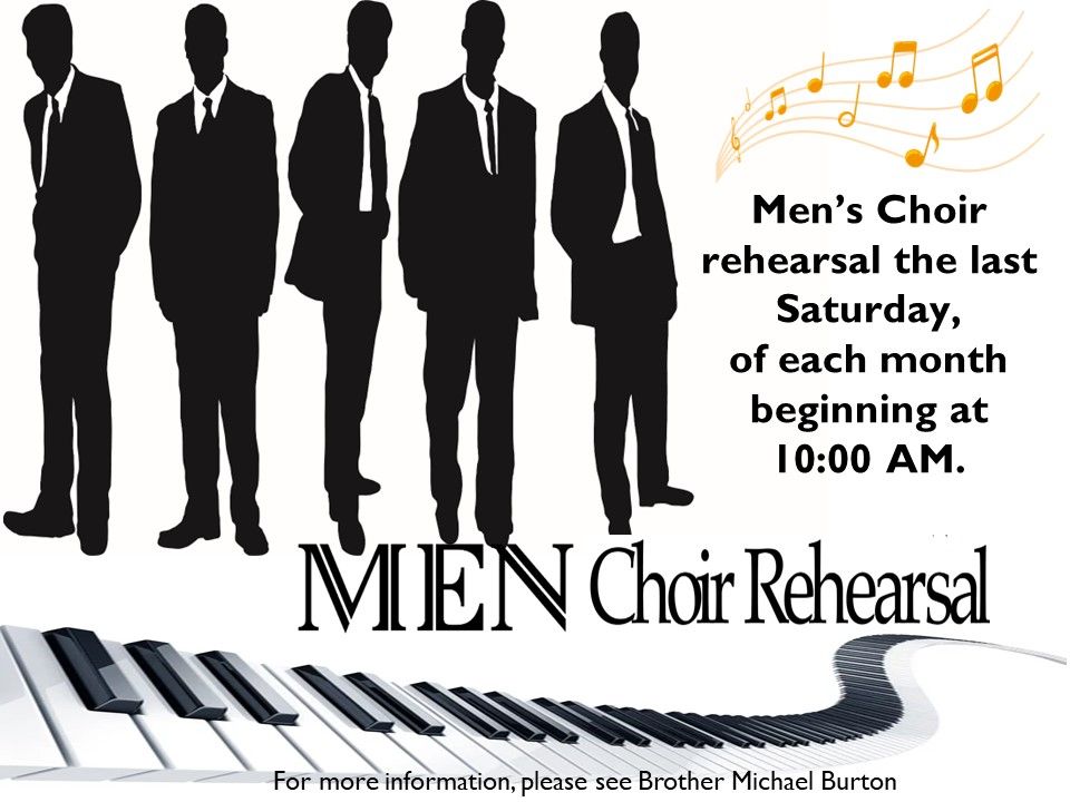 Men's Choir Rehearsal