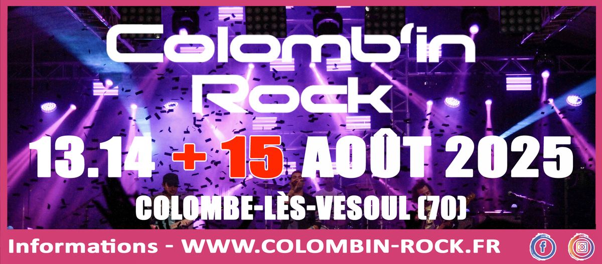 Colomb'in Rock Festival 2025 - Colombe les Vesoul - Haute Saone