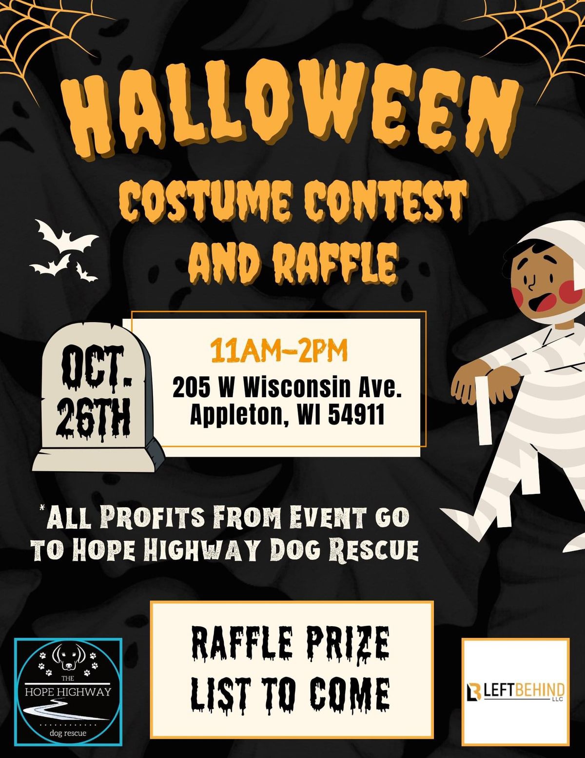 Costume Contest with Raffles and Adoptable Dogs!