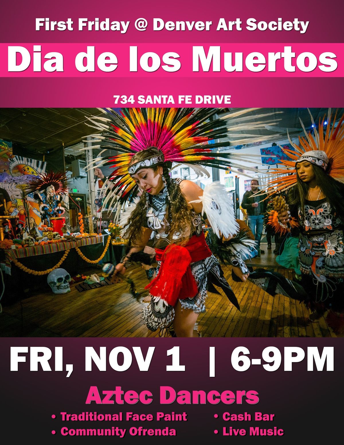 D\u00eda de los Muertos @ November First Friday \ud83d\udc80\ud83d\udc9b Denver Art Society (Free)