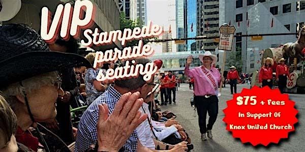 Stampede Parade 2026 reserved seating