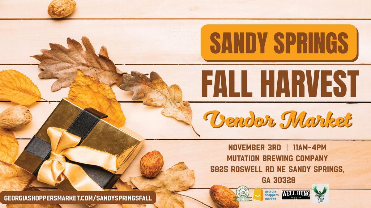 Sandy Springs Fall Harvest Vendor Market