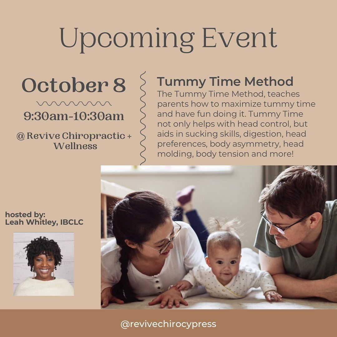 Tummy Time Method Class for Infants & Parents October 8, 2024 Cypress TX