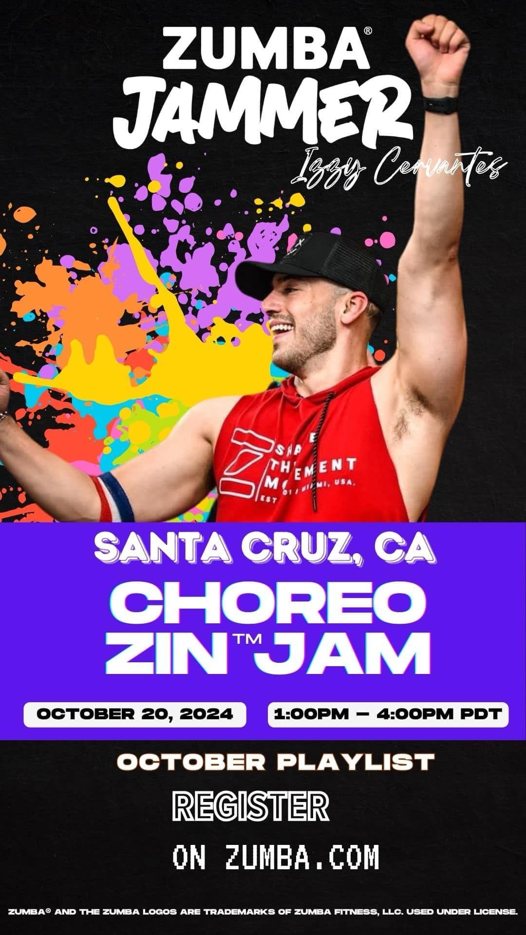 ZIN\u2122 JAM with ZJ\u2122 IZZY CERVANTES + Choreo [SANTA CRUZ]