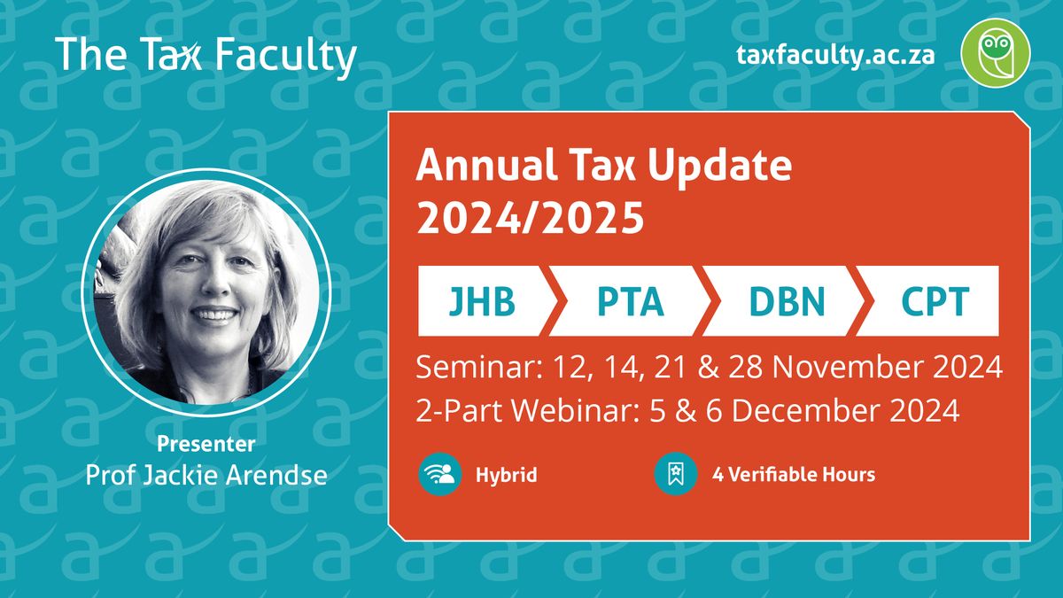 Annual Tax Update 2024\/2025 - Durban