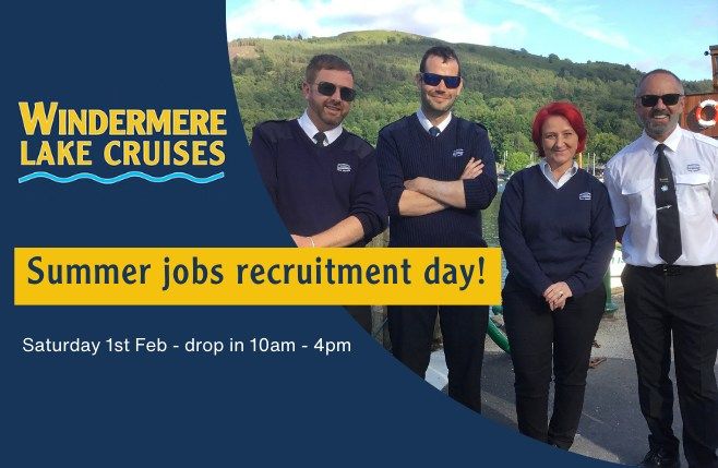 New Year, New Job? Join our team at Windermere Lake Cruises!!