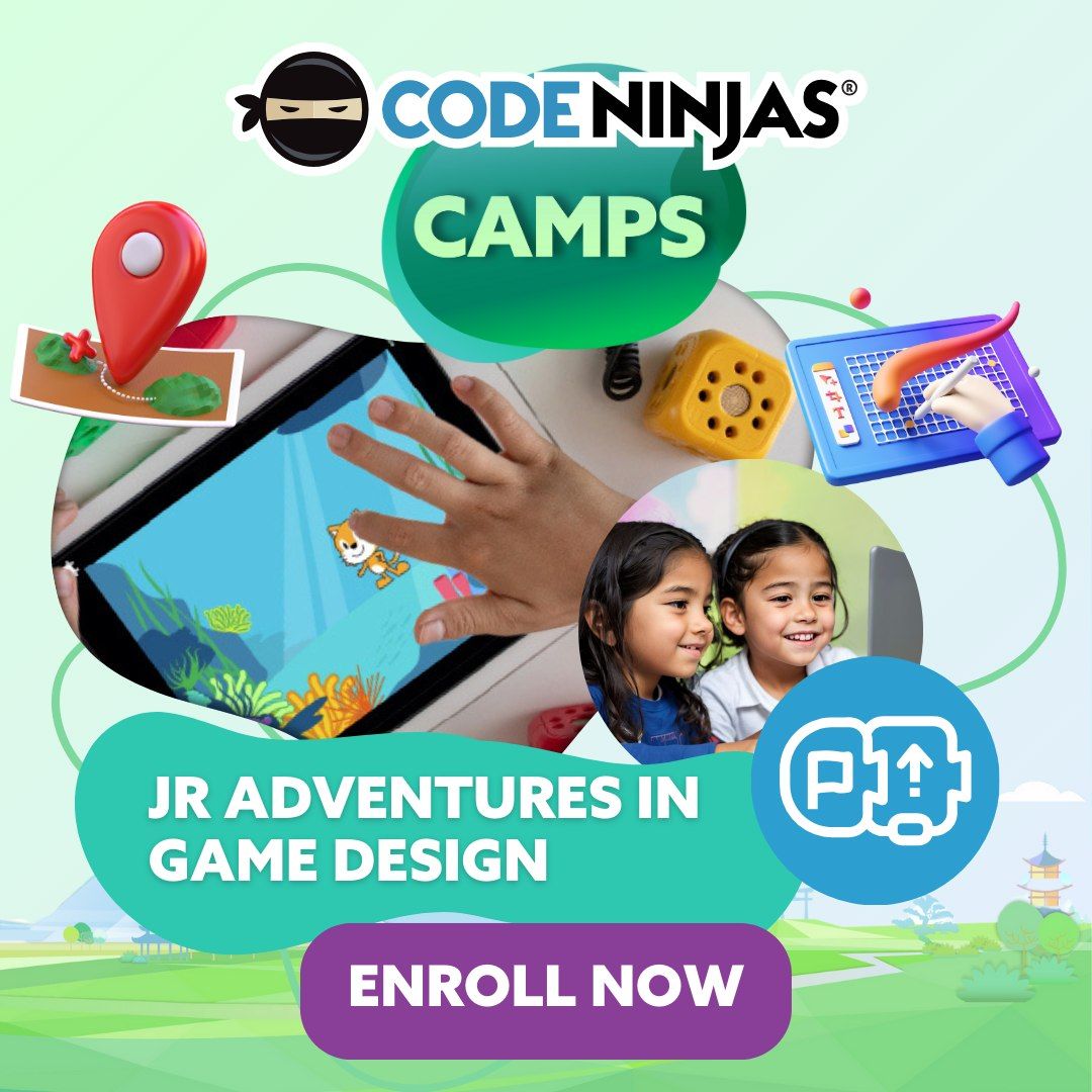 JR Adventures in Game Design *** 4 day camp (NO CAMP 7\/4)