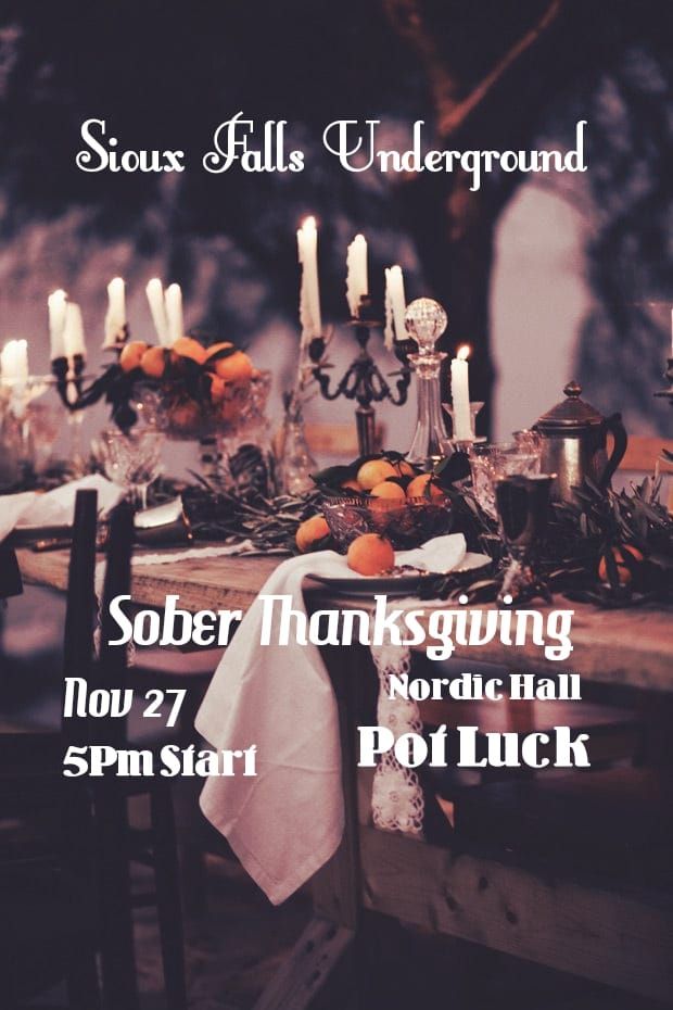 Sober Thanksgiving 