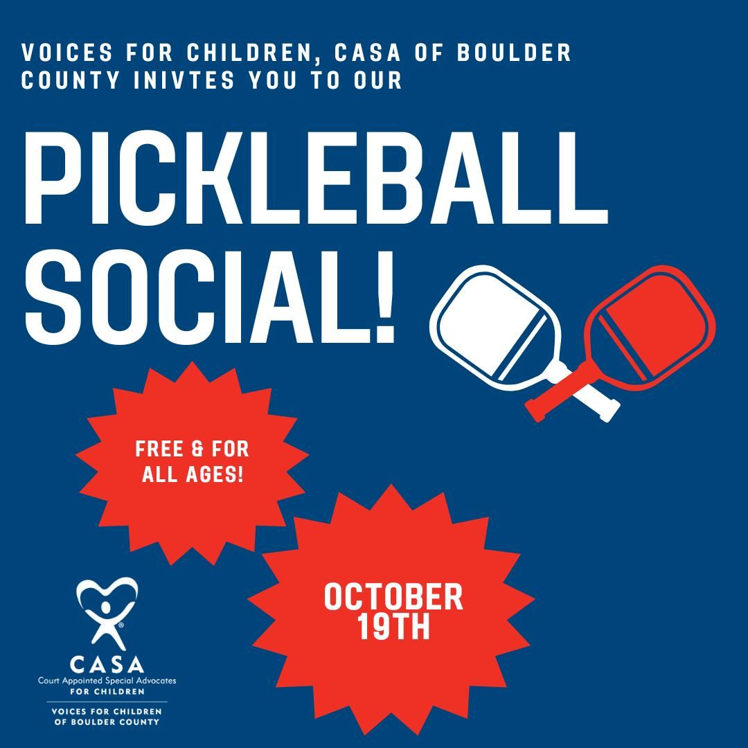 Voices for Children, CASA of Boulder County Pickleball Social