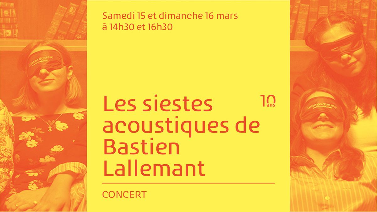 Concert | Les siestes acoustiques de Bastien Lallemant