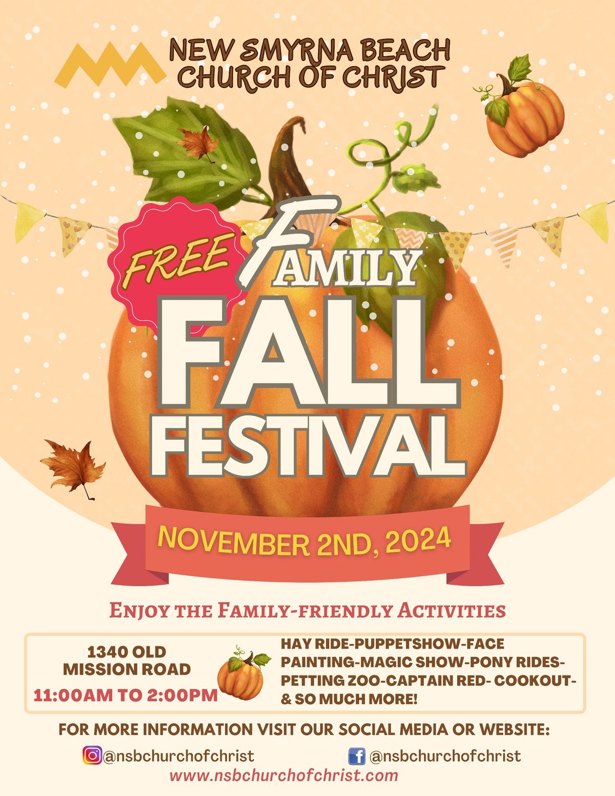 New Smyrna Beach Church of Christ Family Fall Festival