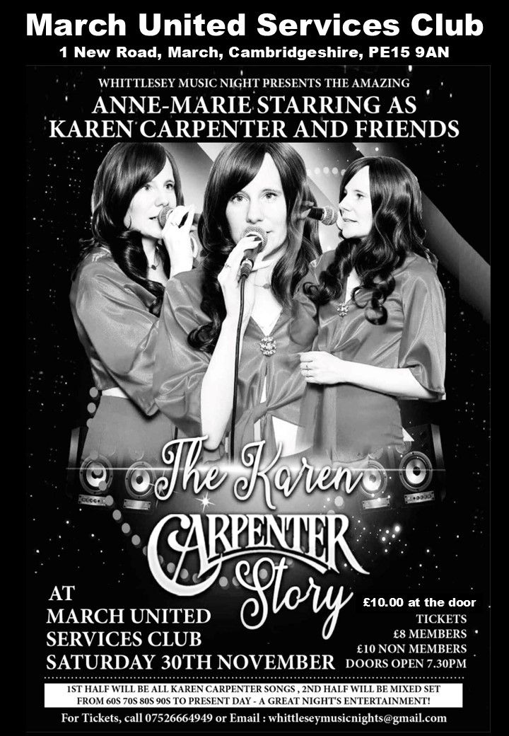 Karen Carpenter (and Friends) Tribute by Anne-Marie