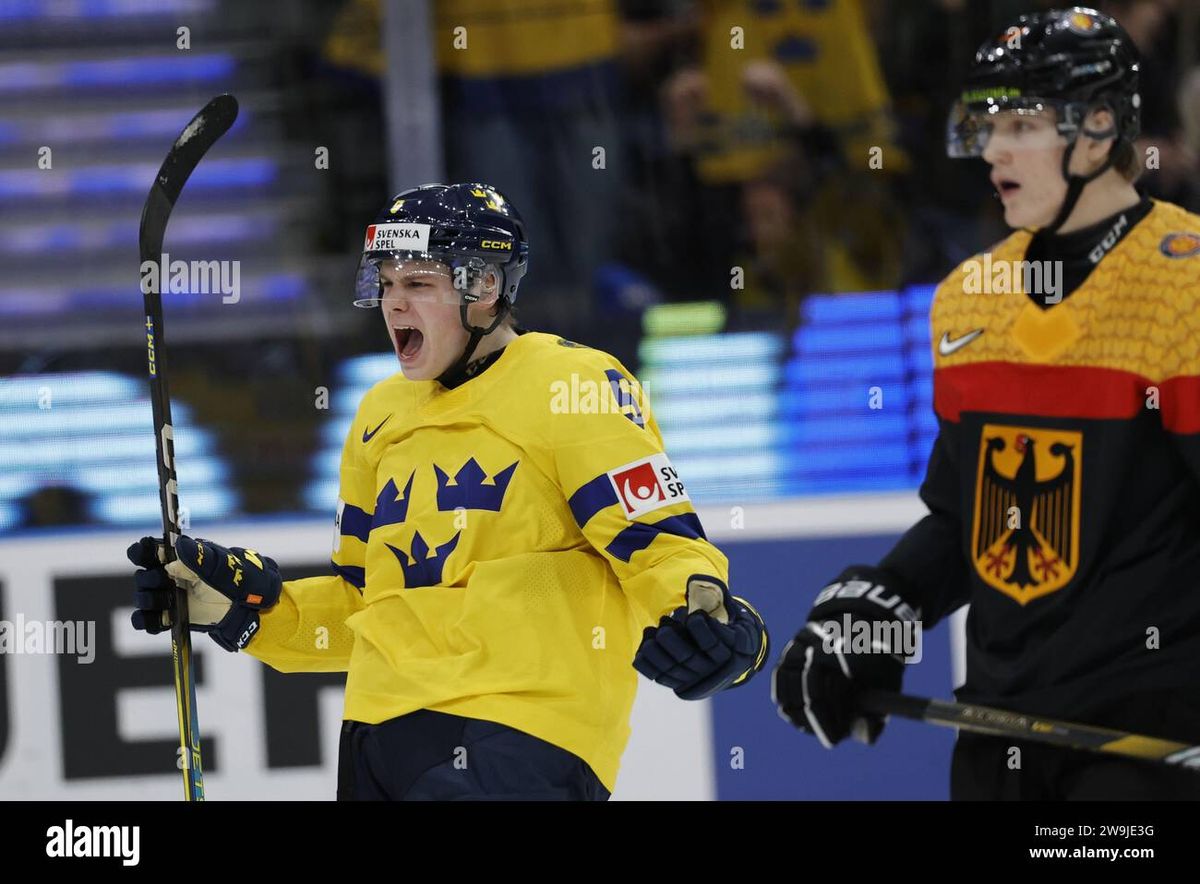 IIHF Road to the World Junior Championship - Sweden vs Germany National Junior Hockey Team