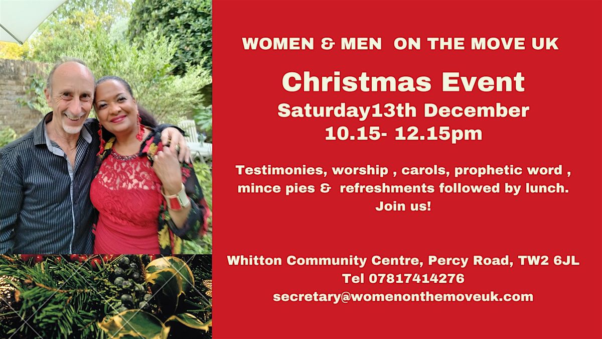 Women & Men on the Move  end of year Prophetic Meeting !