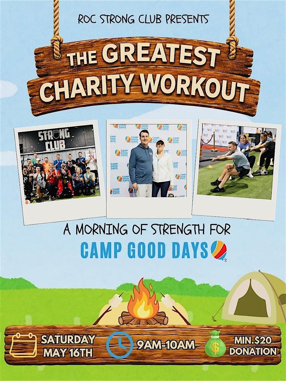Greatest Charity Workout Fundraiser for Camp Good Days