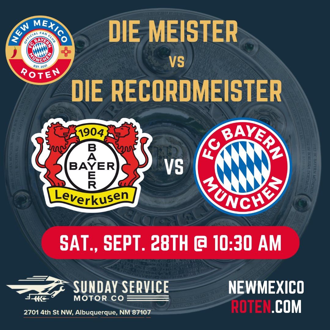 Watch Party: Bayern Munich vs Bayer Leverkusen 