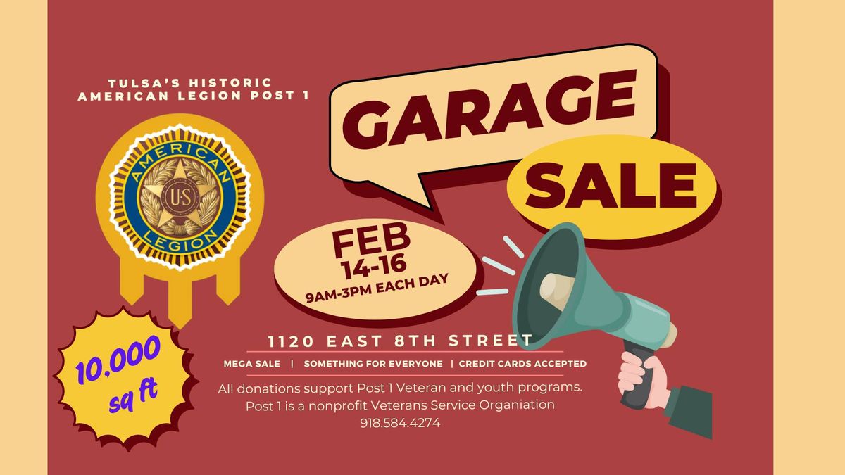 GARAGE SALE! 10,000 square feet of awesomness! 