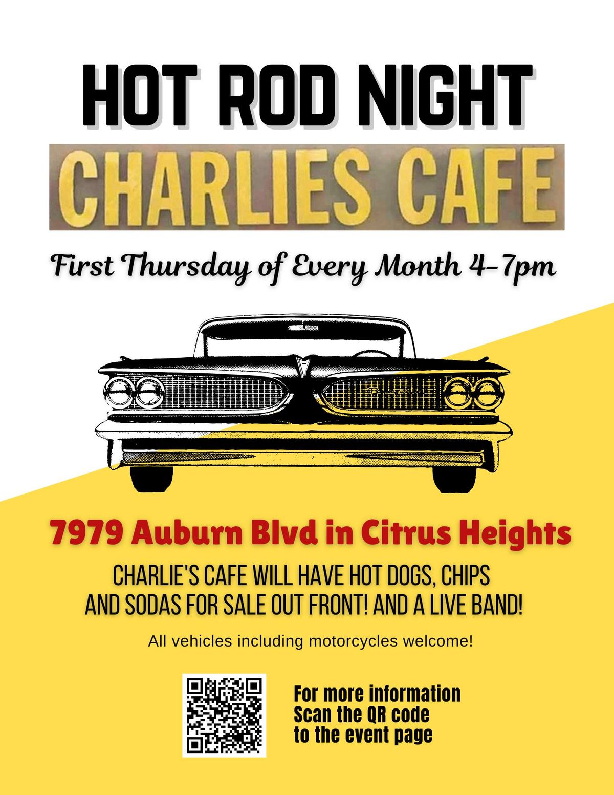 Hot Rod Night at Charlie's Cafe