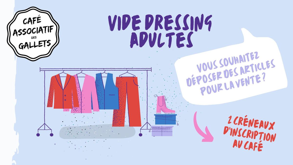 INSCRIPTIONS au vide dressing du 22 et 23 mars