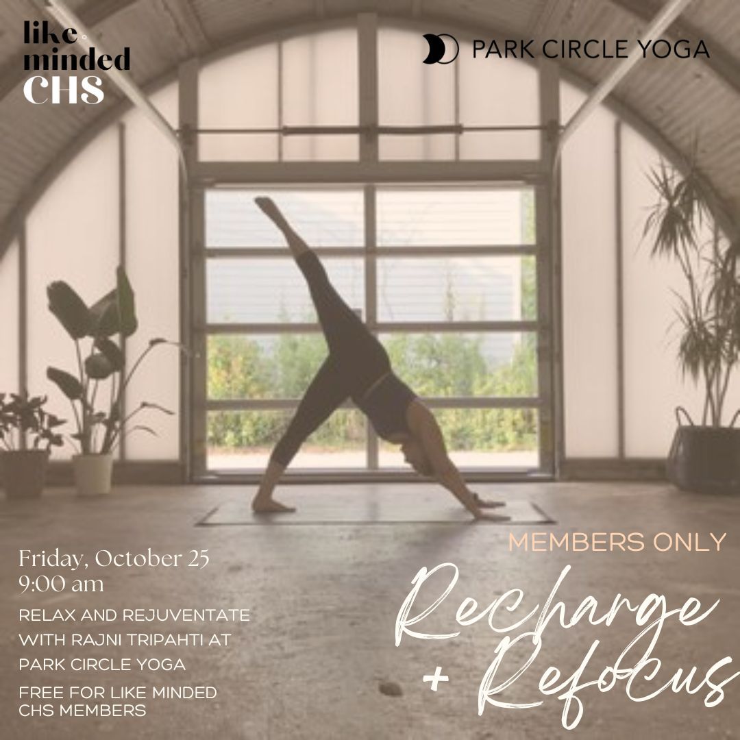 Recharge + Refocus: Relax and Rejuventate with Rajni Tripahti at  Park Circle Yoga