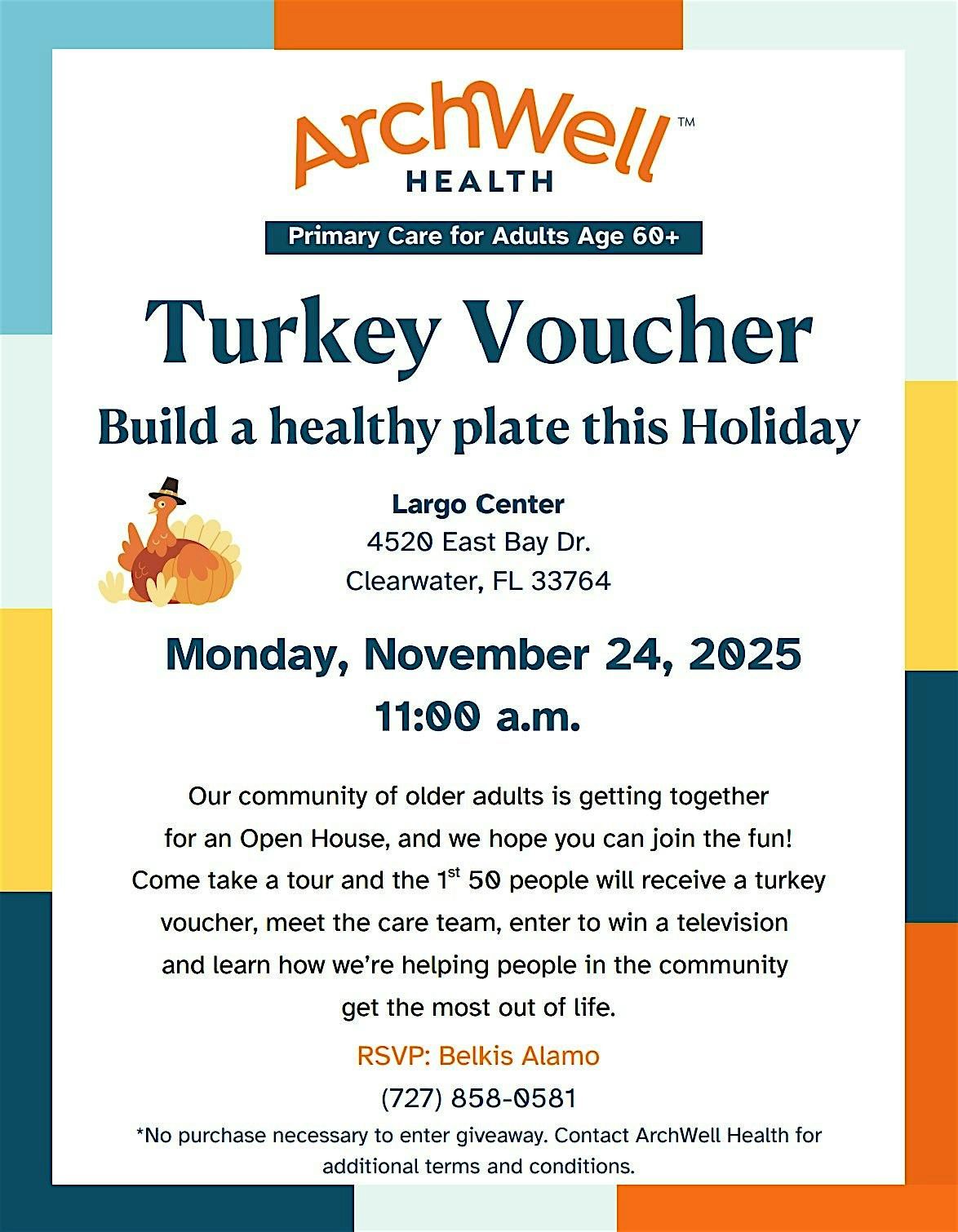 Turkey Voucher Build a healthy plate this Holiday for Adults 60+.