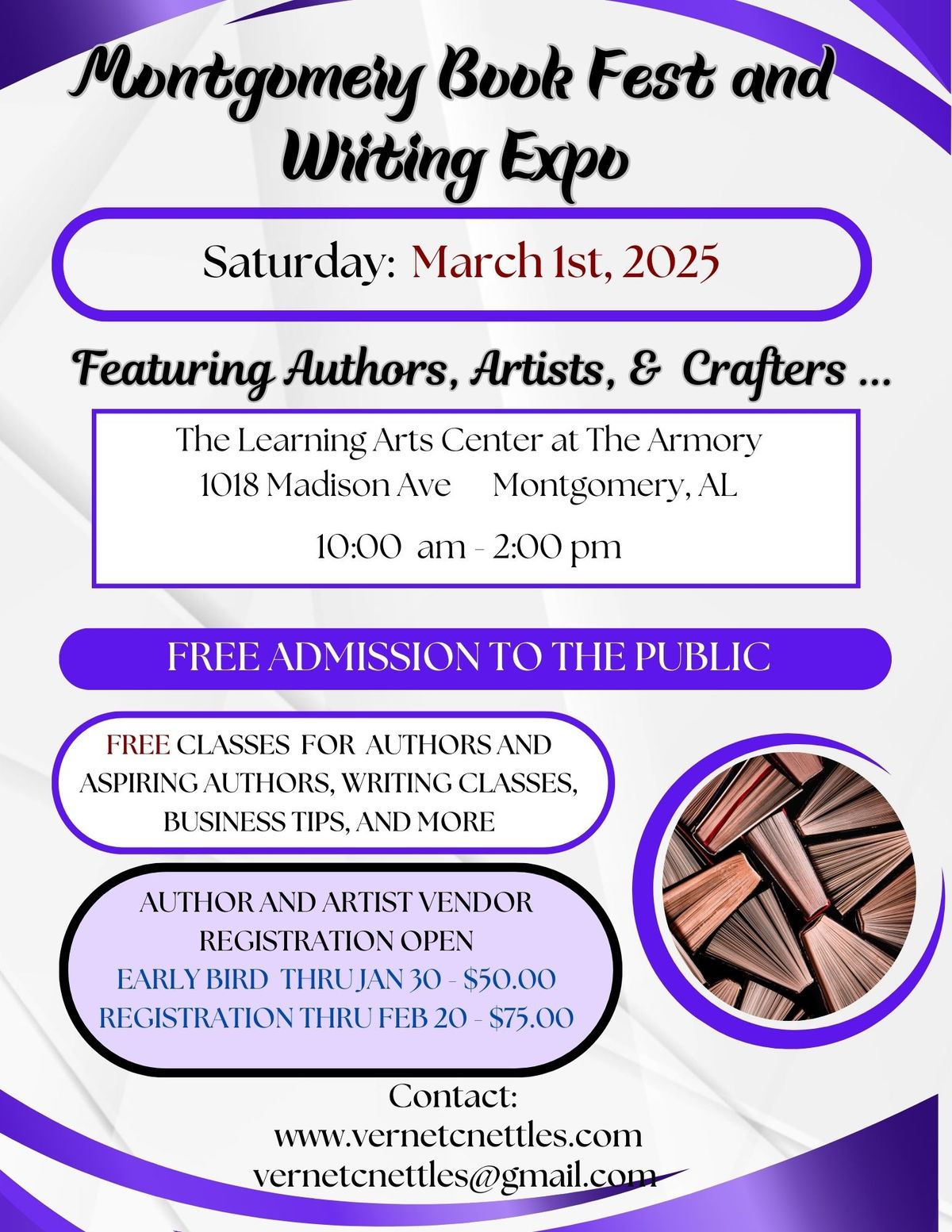 Montgomery Book Fest and Writing Expo 2025