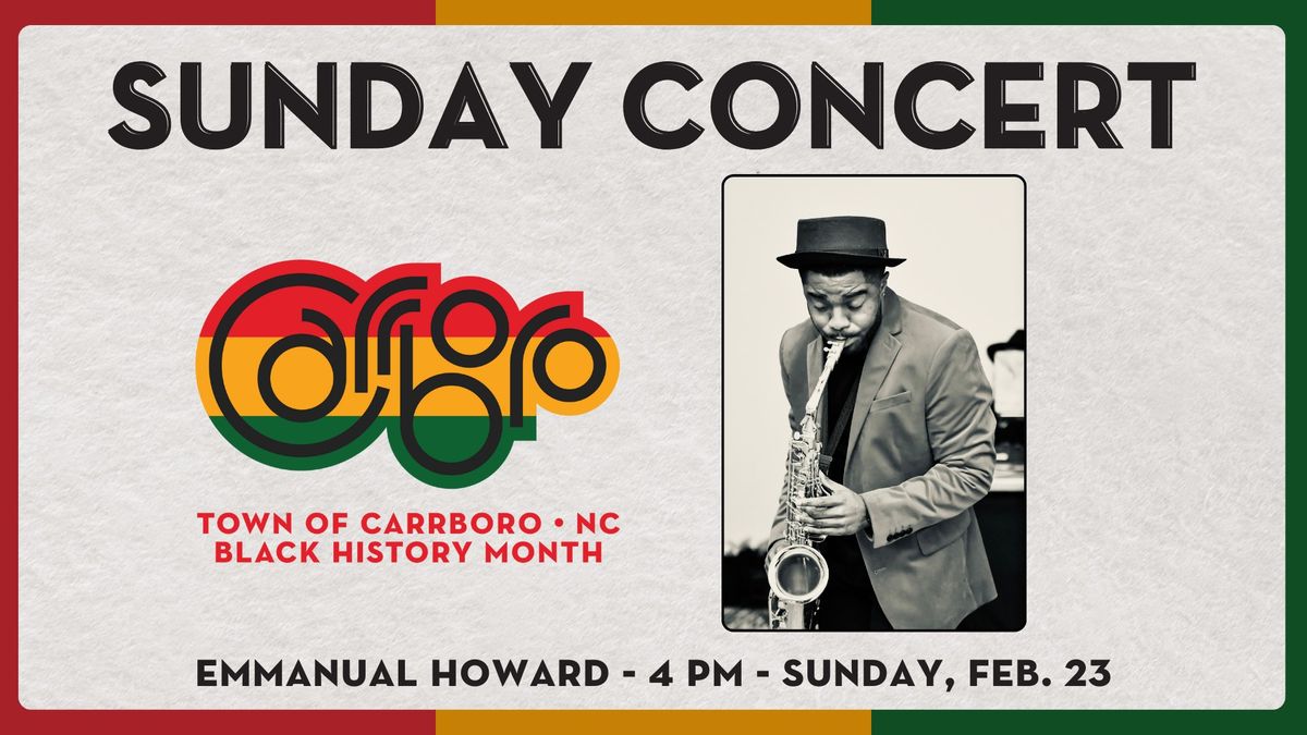 Black History Month Concert featuring Emmanuel Howard 