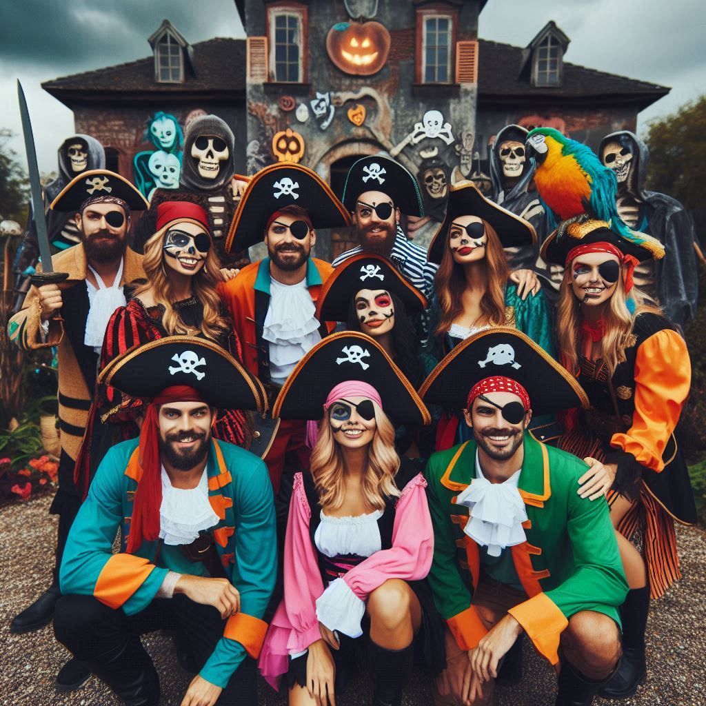 Adult Pirate Halloween Costume Party