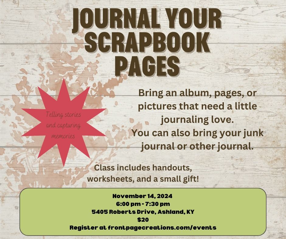 Journaling for Scrapbookers