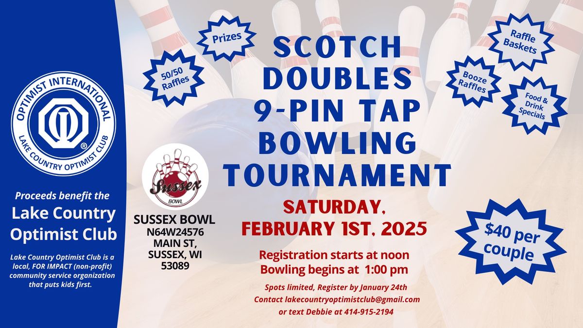 Lake Country Optimist Club Bowling Fundraiser