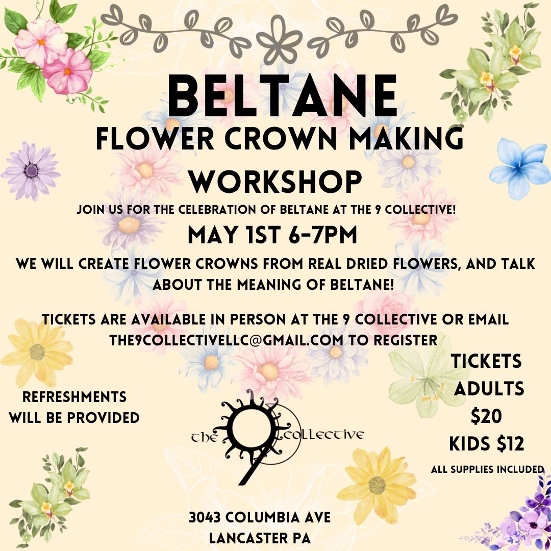 Flower crown making-Beltane