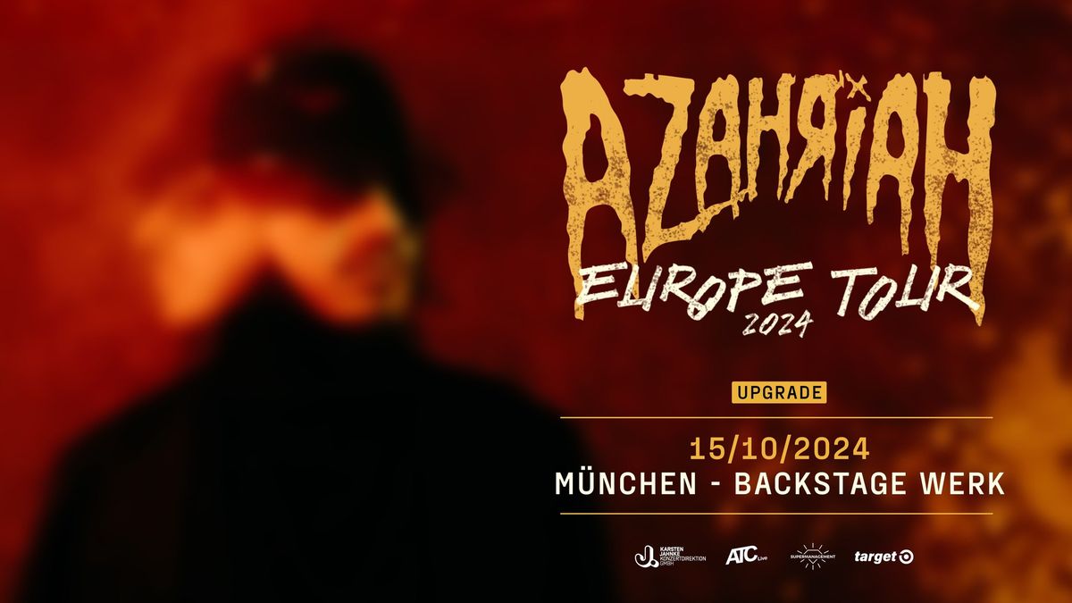 SOLD OUT - AZAHRIAH - MUNICH -  BACKSTAGE