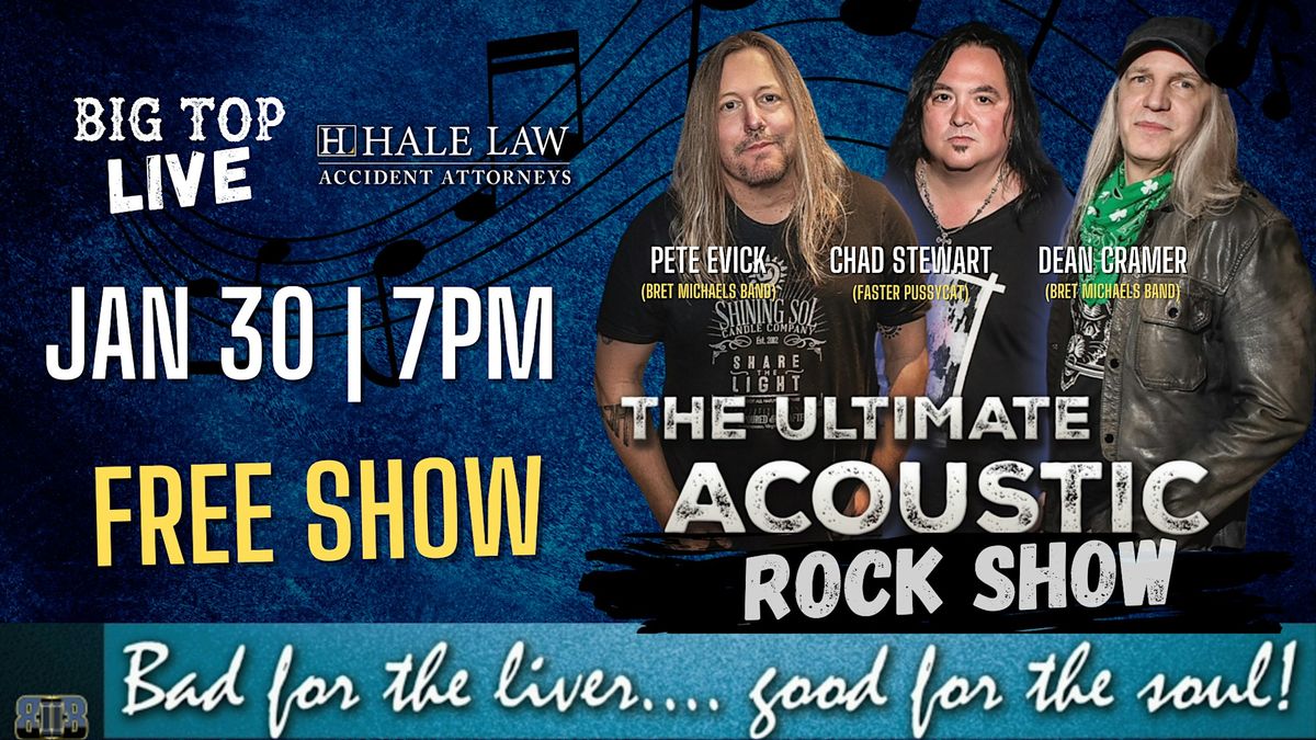 The Ultimate 80's Rock Acoustic Show (Free) Presented by Hale Law