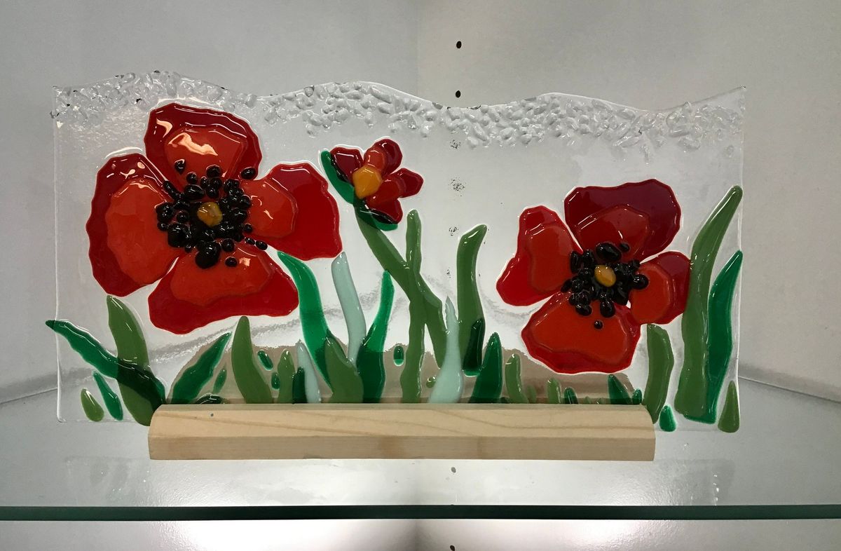 Adult Fused Glass Poppies Workshop
