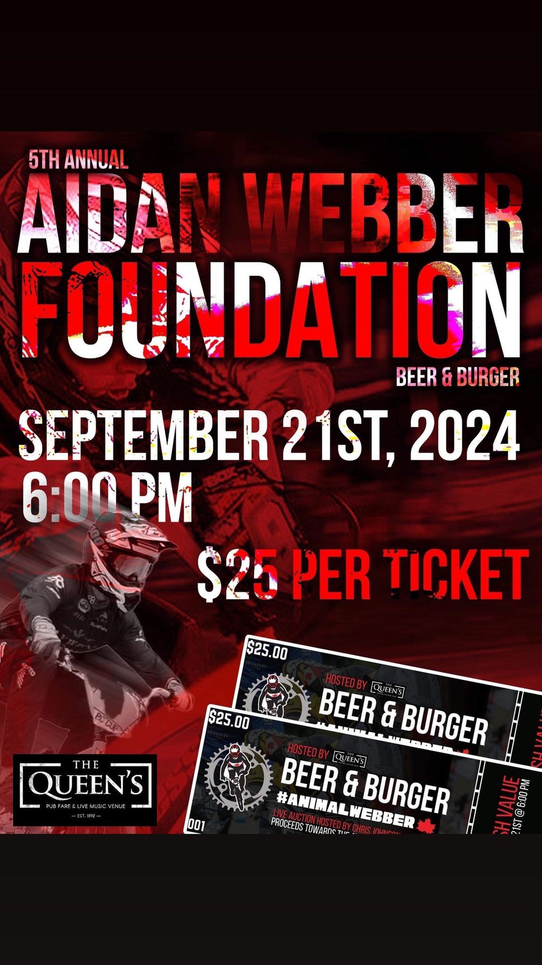Aidan Webber Annual Burger and Beer Event