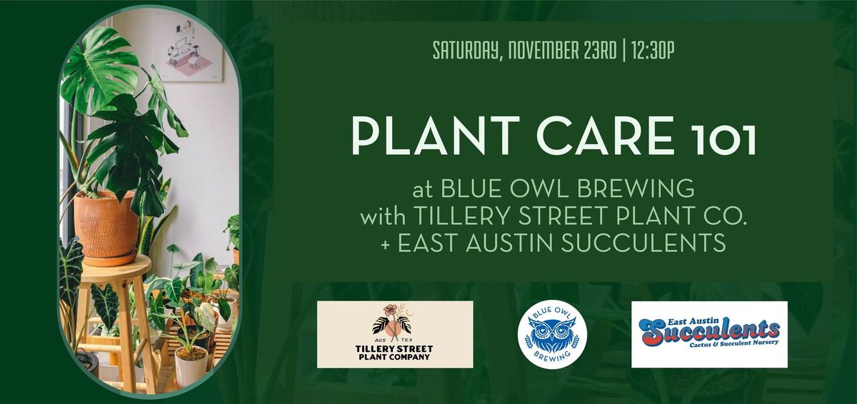 Plant Care 101 with Tillery Street Plant Co. & East Austin Succulents