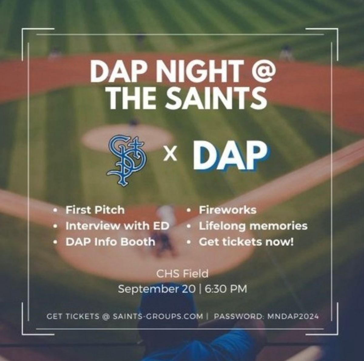 DAP night @ the Saints 