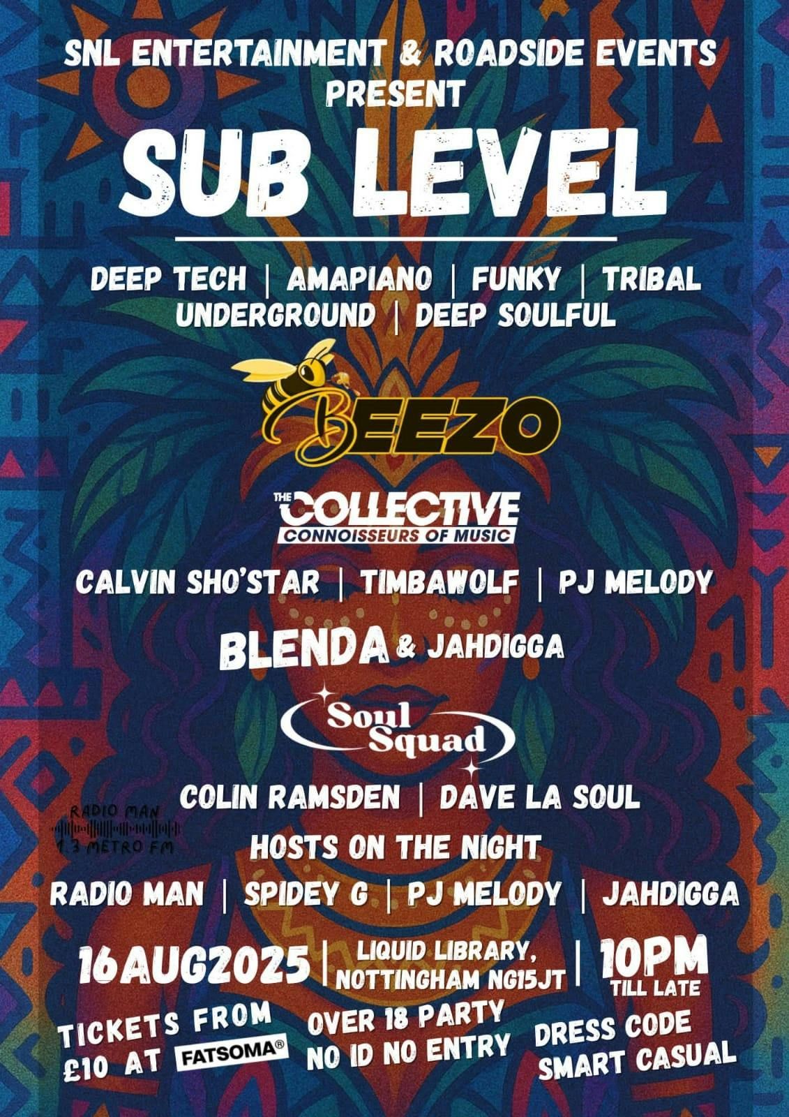 Snl events n roadside events presents Sub level pre carnival rave \ud83d\udd25\ud83d\udd25\ud83d\udd25