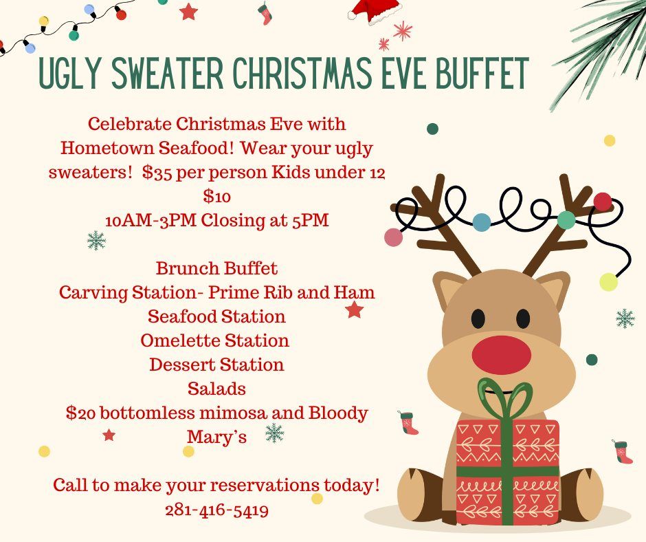 Ugly Sweater Christmas Eve Buffet