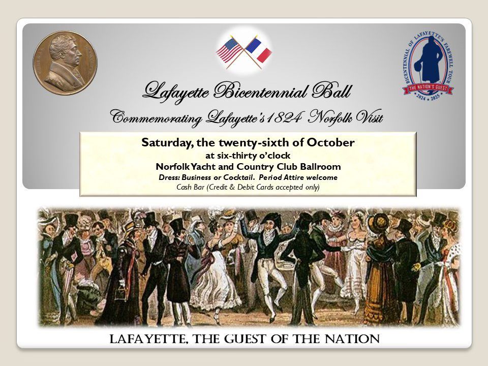 Lafayette Bicentennial Ball in Norfolk, Virginia