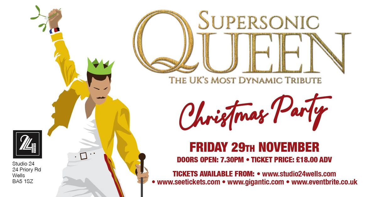 Supersonic Queen 'Christmas Party' at Studio 24, Wells, Somerset. 