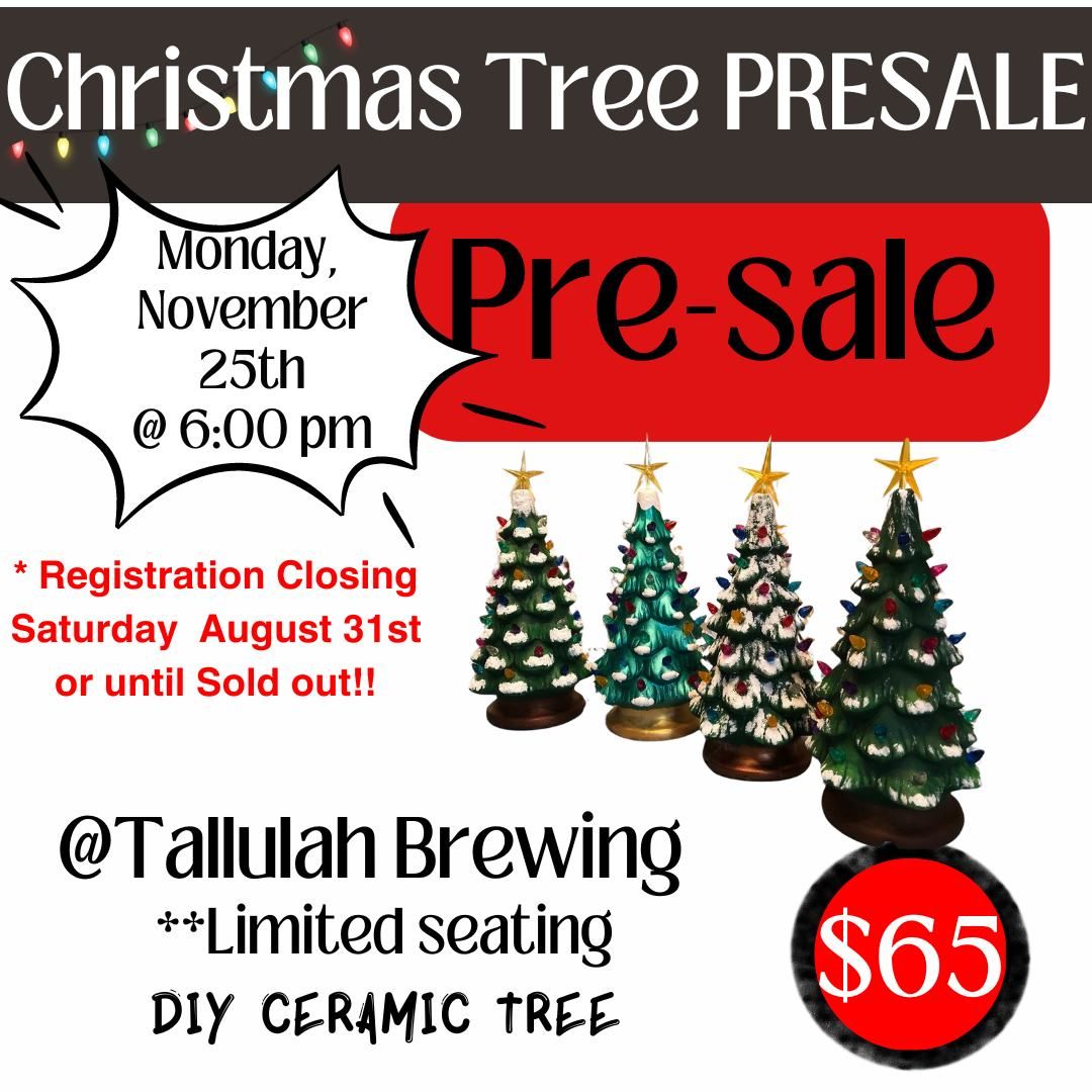 DIY Christmas Tree at Tallulah Brewing PreSale