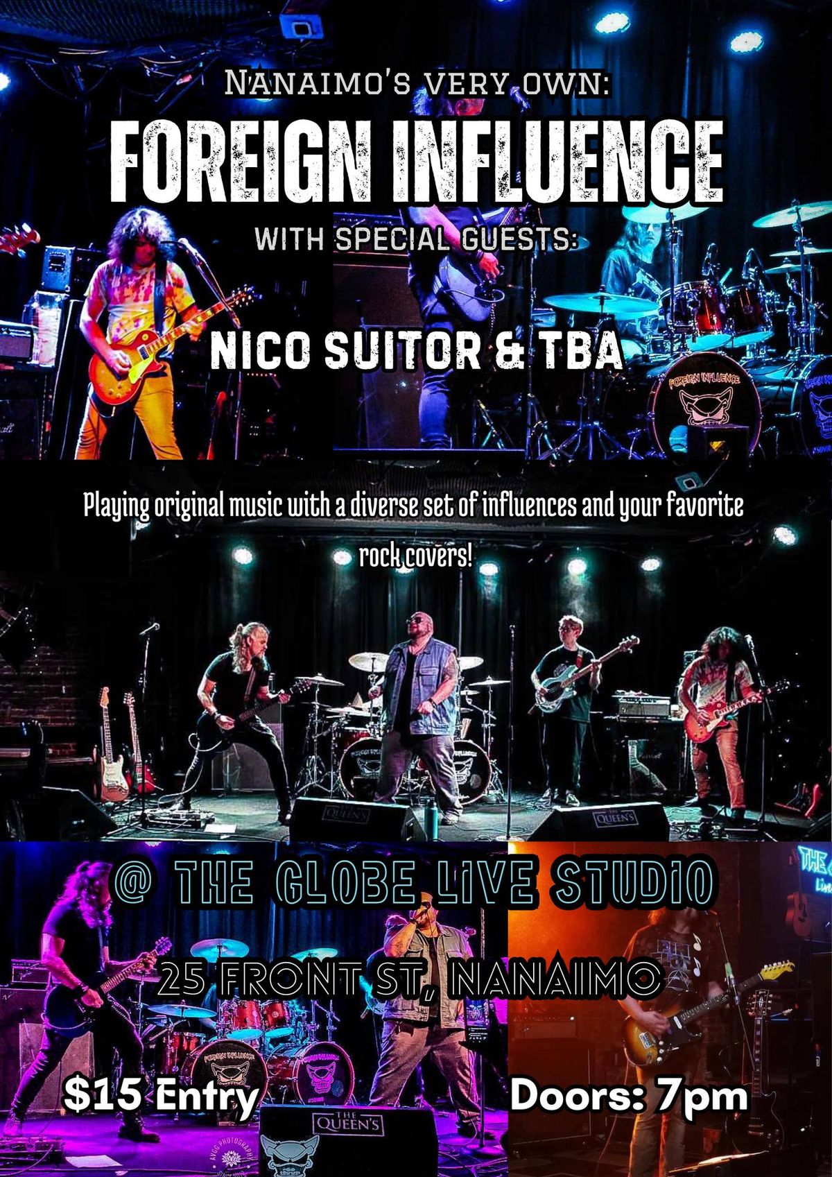 Saturday Night @ The Globe W\/ Foreign Influence, Nico Suitor & TBA