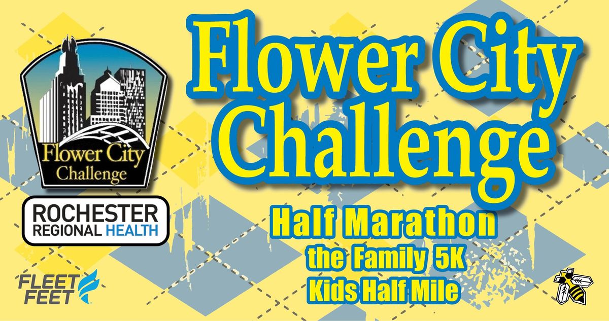 Rochester Regional Health Flower City Challenge - Half Marathon | 5K | Kids 1\/2 Mile